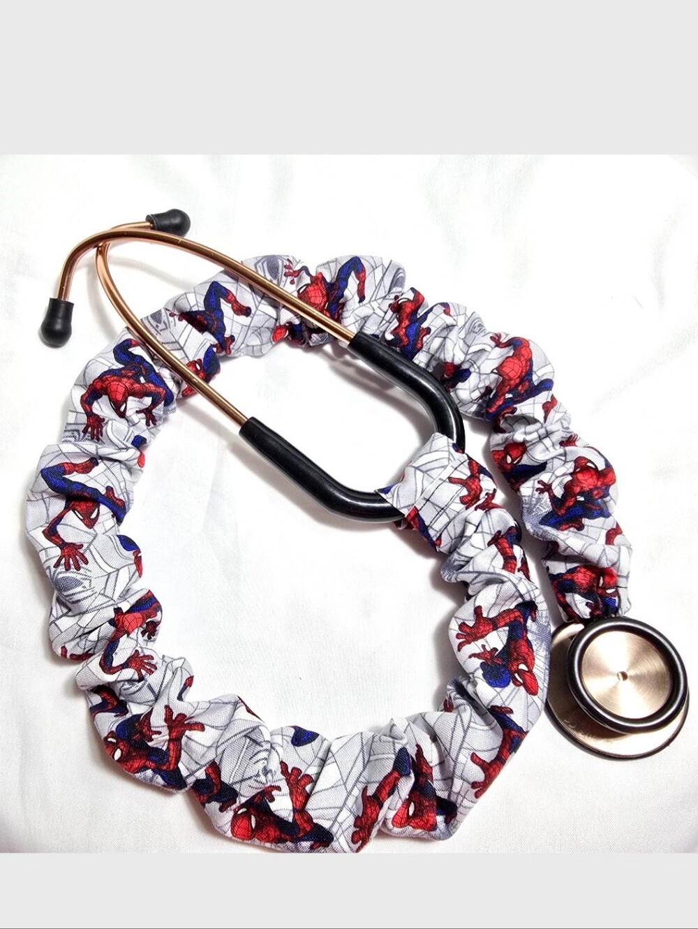 Superhero Spiderman Stethoscope Protective Cover: Nurses, RTs And Doctors